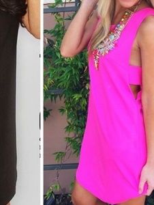 Love Riche Dresses - New LoveRiche Fuchsia Side Cut Out Dress Large Love Riche Dresses - New LoveRiche Fuchsia Side Cut Out Dress Large